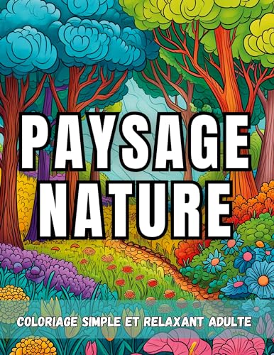 Paysage nature: Coloriage simple et relaxant adulte von BoD – Books on Demand – Frankreich