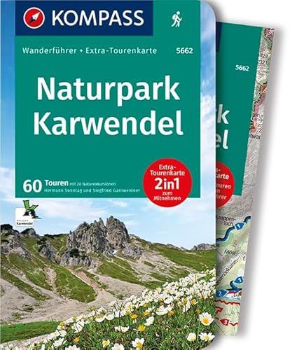 KOMPASS Wanderführer Naturpark Karwendel: Wanderführer mit Extra-Tourenkarte 1:35.000, 60 Touren, GPX-Daten zum Download.