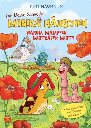 Die kleine Schnecke Monika Häuschen 7: Warum mampfen Mistkäfer Mist?: 4 Sachgeschichten zum Staunen und Lachen | Wissenswertes zum Thema Ernährung und Verdauung in der Tierwelt von Schneiderbuch