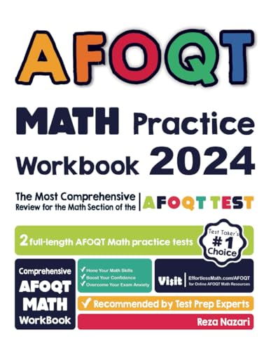 AFOQT Math Practice Workbook: The Most Comprehensive Review for the Math Section of the AFOQT Test