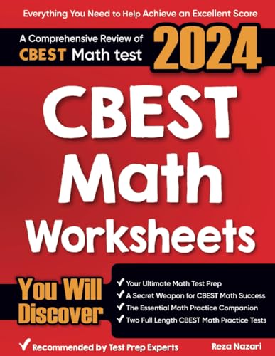 CBEST Math Worksheets: A Comprehensive Review of CBEST Math Test von EffortlessMath.com