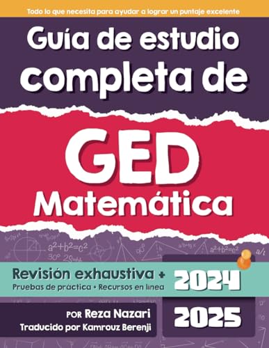Guía de estudio completa de GED Matemática: Bienvenidos a Preparación para matemáticas de GED von www.effortlessmath.com
