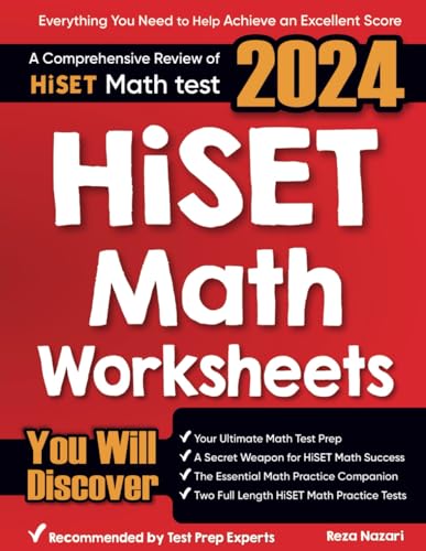 HiSET Math Worksheets: A Comprehensive Review of HiSET Math Test von EffortlessMath.com
