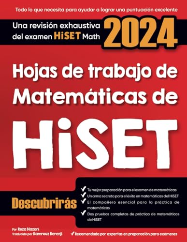 Hojas de trabajo de matemáticas HiSET: Una revisión exhaustiva del examen HiSET Math von www.effortlessmath.com