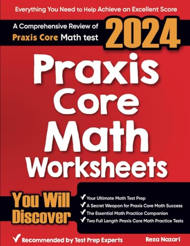 Praxis Core Math Worksheets: A Comprehensive Review of Praxis Core Math Test von EffortlessMath.com