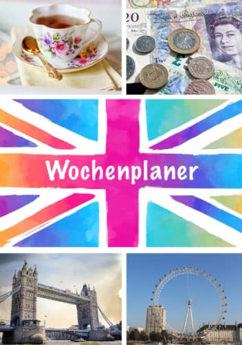 Wochenplaner: Kalender England, Wochenübersicht, DIN A5, ohne Datum Wochenplaner: Kalender England, Wochenübersicht, DIN A5, ohne Datum