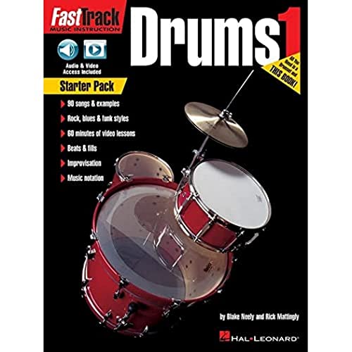 FastTrack Drum Method: Starter Pack (Book/Online Audio & Video) (Fasttrack Music Instructions): w. Audio & Video Online
