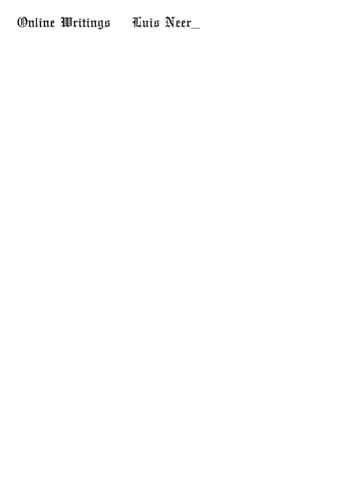 Online Writings von Subtle Body Press