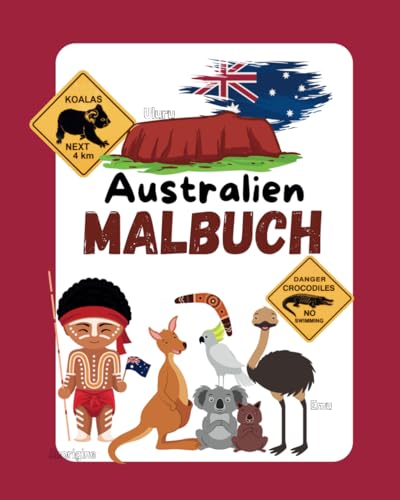 Australien Ausmalbuch: Reiseführer
