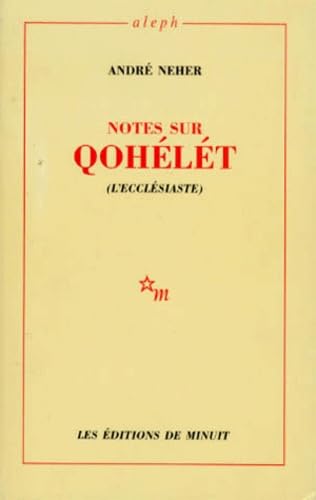 Notes sur Qohelet: L'ecclésiaste