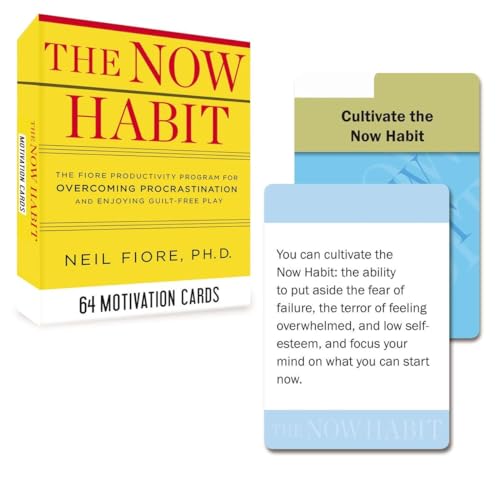 The Now Habit: 64 Motivation Cards: The Fiore Productivity Program for Overcoming Procrastination and Enjoying Guilt-Free Play (Tarcher Inspiration Cards)