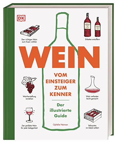Wein: Vom Einsteiger zum Kenner. Der illustrierte Guide. Verstehen, kaufen, verkosten und pairen: Der umfassende Wein-Grundkurs. Weinwissen einfach und humorvoll vermittelt von DK