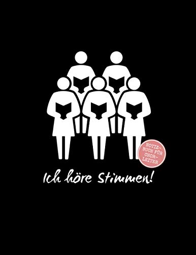 Ich höre Stimmen!: Notizbuch für Chorleiter mit Punktraster und Notensystemen, ca. A4, 100 Seiten, Chorsänger + rosa Ich höre Stimmen!: Notizbuch für Chorleiter mit Punktraster und Notensystemen, ca. A4, 100 Seiten, Chorsänger + rosa von Independently published