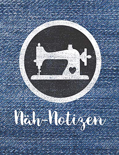Näh-Notizen: Punktraster Notizbuch, ca. A4, 157 Seiten, Jeans Stoff Näh-Notizen: Punktraster Notizbuch, ca. A4, 157 Seiten, Jeans Stoff