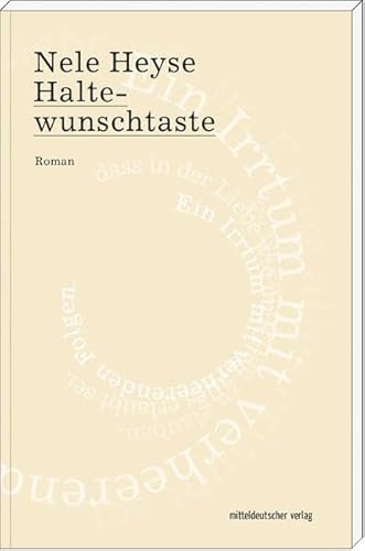 Haltewunschtaste: Roman von Mitteldeutscher Verlag