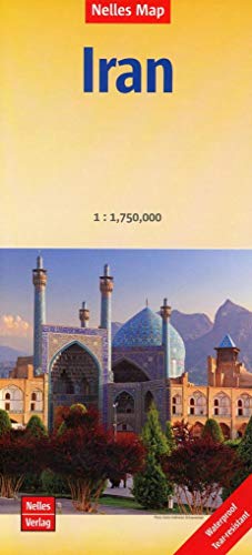 Iran - Irán: 1:1.750.000 | reiß- und wasserfest; waterproof and tear-resistant; indéchirable et imperméable; irrompible & impermeable (Nelles Map: Strassenkarte)