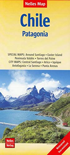 Nelles Map Landkarte Chile - Patagonia: 1:2500000 | reiß- und wasserfest; waterproof and tear-resistant; indéchirable et imperméable; irrompible & impermeable (Nelles Map: Strassenkarte) von Nelles Verlag GmbH