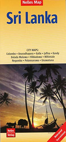 Nelles Map Landkarte Sri Lanka: 1:500.000 | reiß- und wasserfest; waterproof and tear-resistant; indéchirable et imperméable; irrompible & impermeable (Nelles Map: Strassenkarte) von Nelles Verlag GmbH