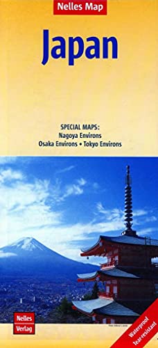 Japan | Japon | Japón: 1 : 1.500.000 | reiß- und wasserfest; waterproof and tear-resistant; indéchirable et imperméable; irrompible & impermeable (Nelles Map: Strassenkarte)