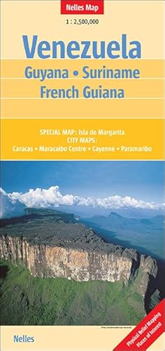 Venezuela - Guyana - Suriname - French Guiana: 1:2,5 Mio (Nelles Map: Strassenkarte) von FREYTAG-BERNDT UND ARTARIA