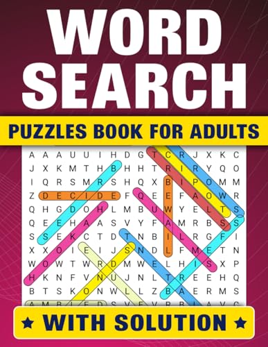 Word Search Puzzles Book For Adults with Solution von Independently published