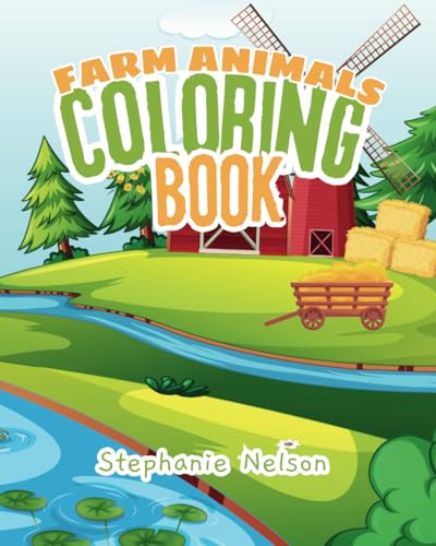 Kid's Coloring Book, Farm Animals, Cute Farm Animals, 8x10 Coloring Book, Activity Books for Kids, Coloring Book von Independently published