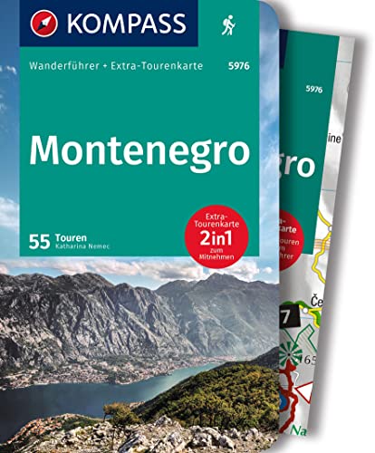 KOMPASS Wanderführer Montenegro, 55 Touren mit Extra-Tourenkarte: GPS-Daten zum Download von KOMPASS-KARTEN