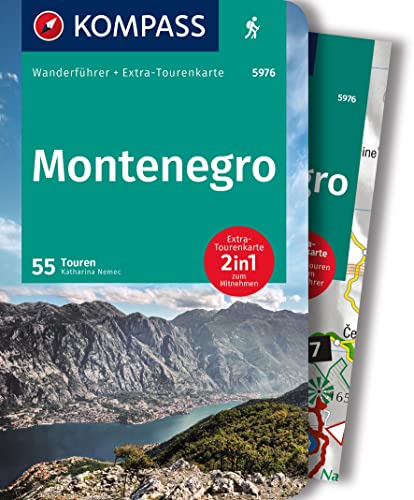 KOMPASS Wanderführer Montenegro, 55 Touren mit Extra-Tourenkarte: GPS-Daten zum Download von Kompass