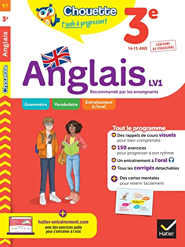 Chouette - Anglais 3e - LV1 (A2+, B1): cahier de révision et d'entraînement recommandé par les enseignants