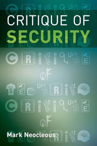 Critique of Security von Edinburgh Univ. Press