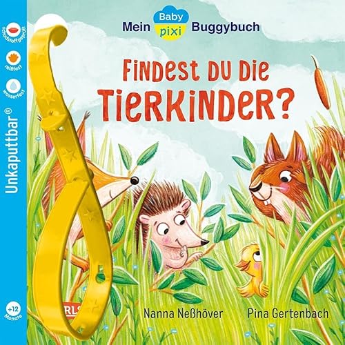 Baby Pixi (unkaputtbar) 143: Mein Baby-Pixi-Buggybuch: Findest du die Tierkinder?: Unzerstörbares Baby-Buch ab 12 Monaten mit Tieren und ersten Suchbildern – auch als Badebuch geeignet (143) von Carlsen