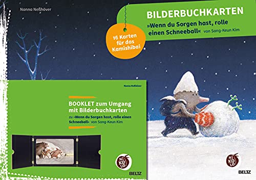 Bilderbuchkarten »Wenn du Sorgen hast, rolle einen Schneeball« von Sang-Keun Kim: 16 Karten für das Kamishibai. Booklet zum Umgang mit Bilderbuchkarten (Beltz Nikolo) von Beltz