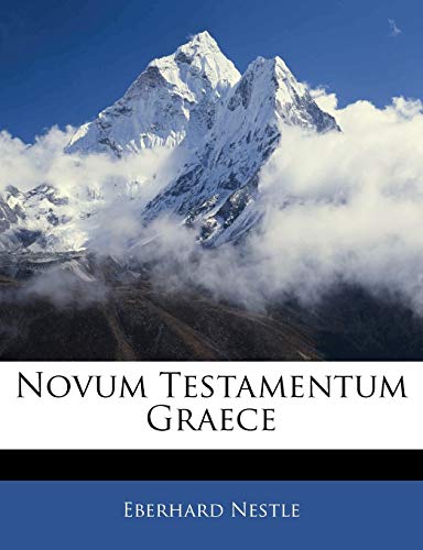 Novum Testamentum Graece von Nabu Press