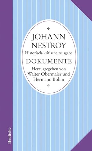 Sämtliche Werke: Band 40/I: Dokumente