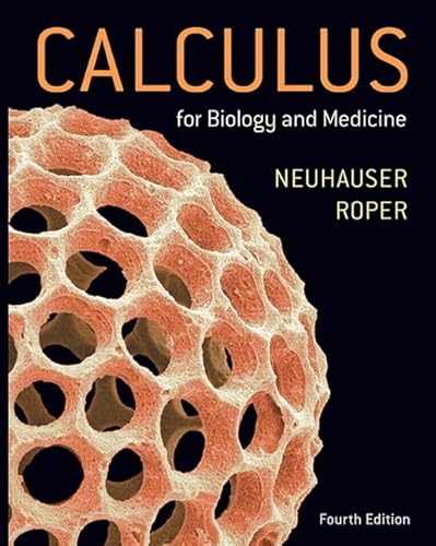 Calculus for Biology and Medicine von Pearson