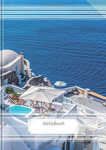 Notizbuch A4 | 160 Seiten | liniert | mit Inhaltsverzeichnis: Sea-Design Hochglanz Softcover - dickes Notizheft, Schreibheft (Design Notizbücher, Band 8)