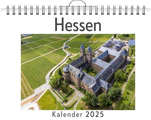 Hessen - (Wandkalender 2025, Kalender DIN A4 quer, Monatskalender im Querformat mit Kalendarium, das perfekte Geschenk) von FlipFlop