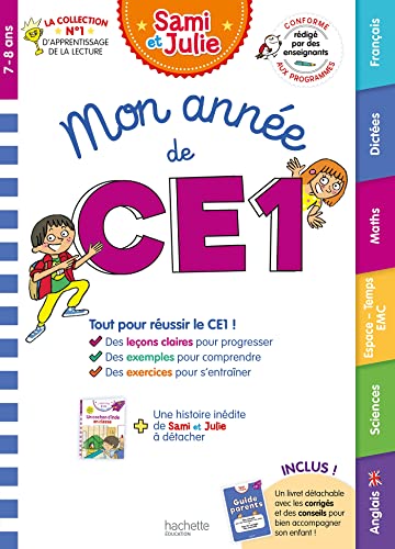 Mon année de CE1 avec Sami et Julie (toutes les matières): Avec une histoire inédite des aventures de Sami et Julie et un guide parents détachables