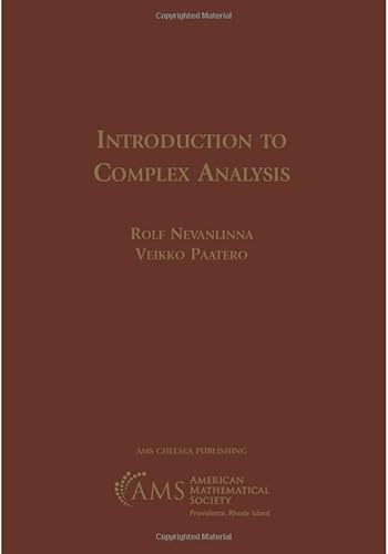 Introduction to Complex Analysis (AMS Chelsea Publishing) von Brand: American Mathematical Society