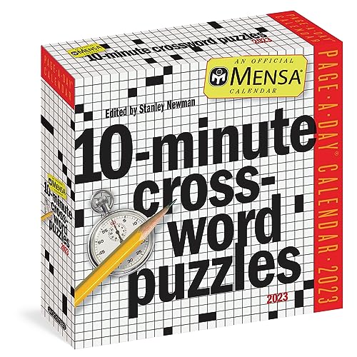 Mensa 10-Minute Crossword Puzzles Page-A-Day Calendar 2023: For Crossword Puzzle Addicts and Word Nerds von Workman Publishing