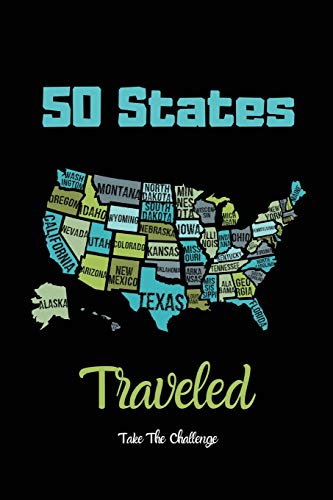 50 States Traveled Journal: Visiting Fifty United States Travel Challenge Notebook, Road Trip Gift For Adults & Kids, Book, Log von Amy Newton