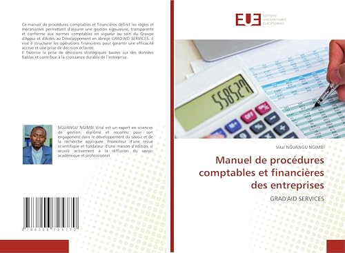 Manuel de procédures comptables et financières des entreprises: GRAD'AID SERVICES von Éditions universitaires européennes