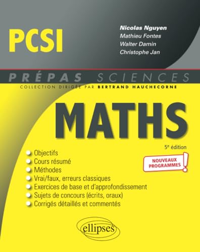 Mathématiques PCSI - Programme 2021 (Prépas Sciences) von ELLIPSES