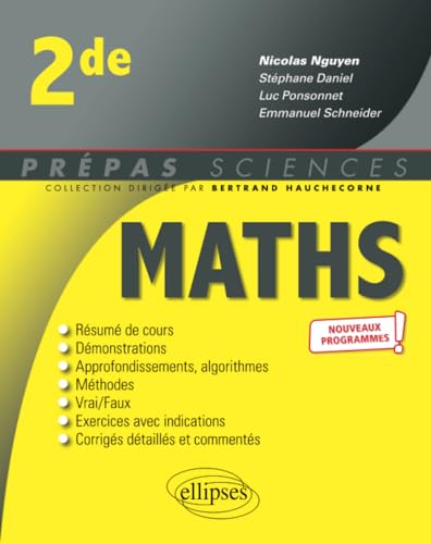 Mathématiques - Seconde - 2e édition (Prépas Sciences) von ELLIPSES