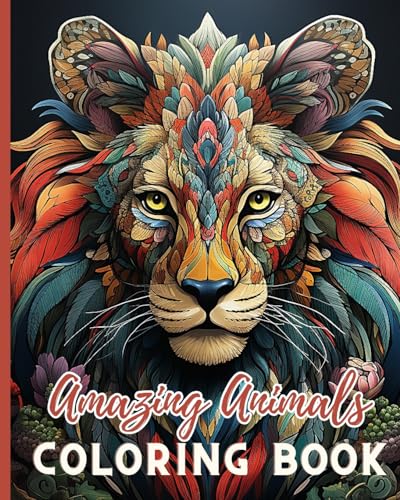 Amazing Animals Coloring Book: Stress Relieving Creative Fun Drawings to Calm Down, Reduce Anxiety and Relax von Blurb