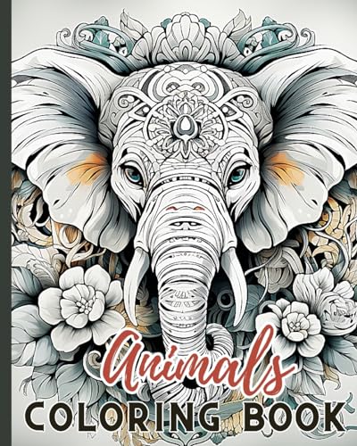 Animals Coloring Book For Kids Ages 4+: Cute Happy Farm Animals Coloring Book, Educational Kids Coloring Books