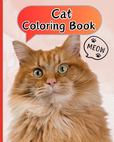 Cat Coloring Book: 26 Cute Cat Drawings, Funny Kittens Coloring Pages for Girls and Boys von Blurb