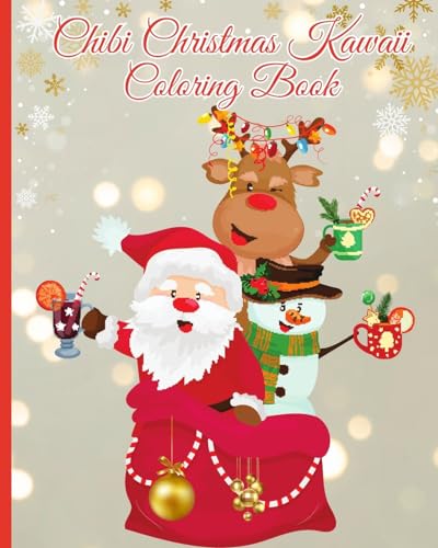 Chibi Christmas Kawaii Coloring Book: Coloring Book for Kids with Santa Claus, Holiday Scenes, Festive Decorations von Blurb