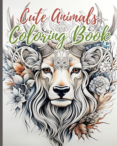 Cute Animals Coloring Book: Coloring Book Featuring 50 Most Beautiful Wildlife Scenes with Animals, Birds von Blurb