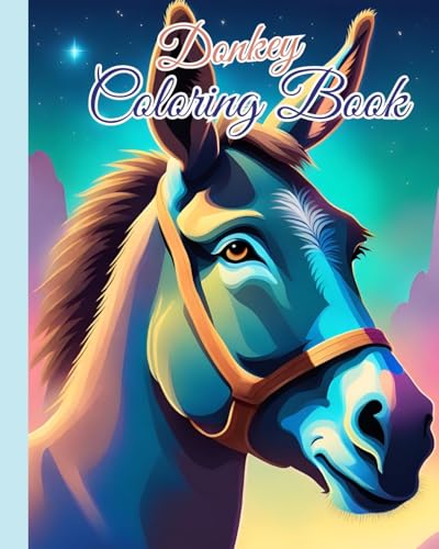 Donkey Coloring Book: Relaxing Coloring Book for Donkey Lovers Featuring Donkey Coloring Pages von Blurb